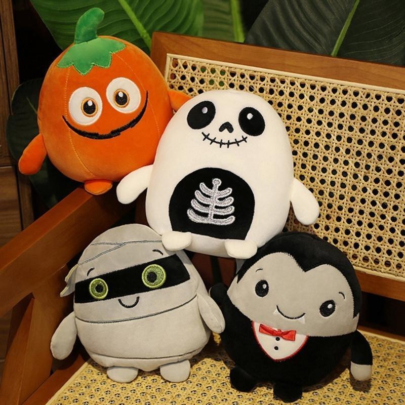 J6BE Lovely Cartoon Pumpkin Doll Halloween Cuddle Doll Adult Plush Toy Soothe Gift