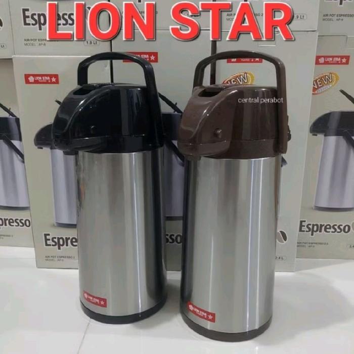 LION STAR TERMOS POMPA STAINLISS/THERMOS PENCET LION STAR AIR POT 2,5 LITER/TERMOS AIR PANAS LION ST