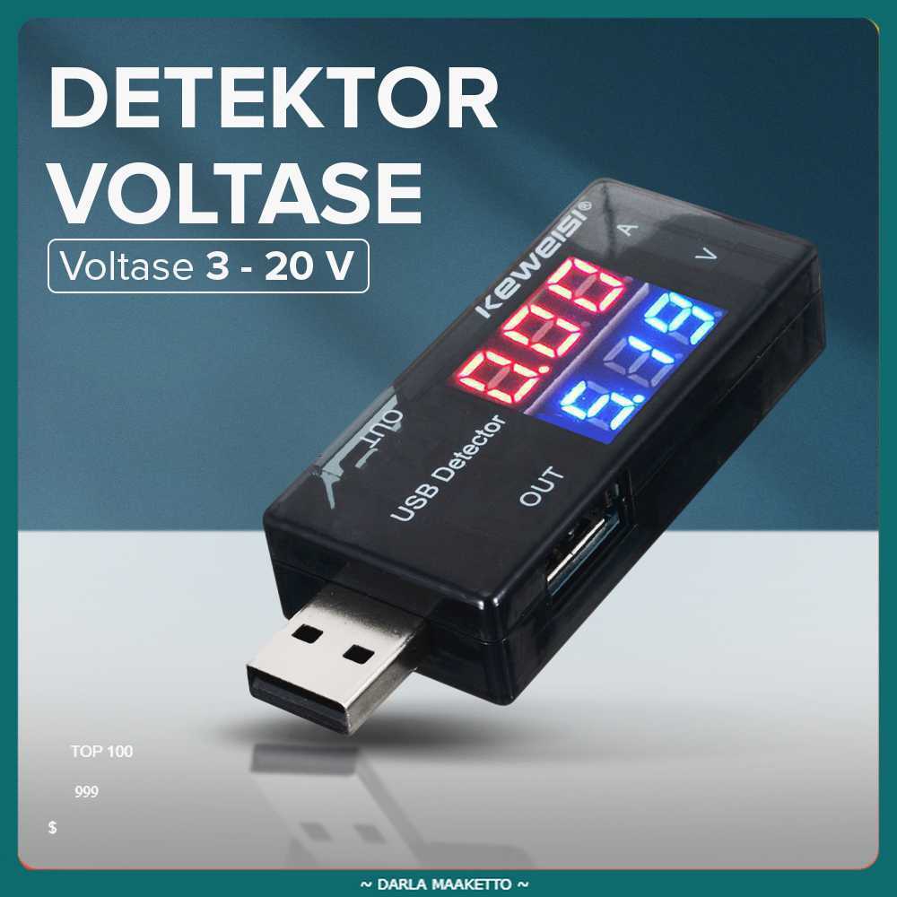 KEWEISI USB Charger Power Current Voltage Tester Detector 3-20V 0-3A - KWS-10VA