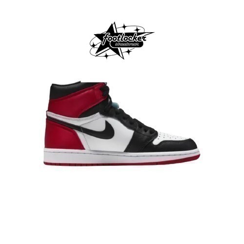 Sneakers Nike Air Jordan 1 Retro High Black Toe  Original   Unisex