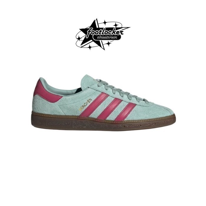 Sepatu Adidas Munchen Hazy Tosca Pink  Original   Unisex