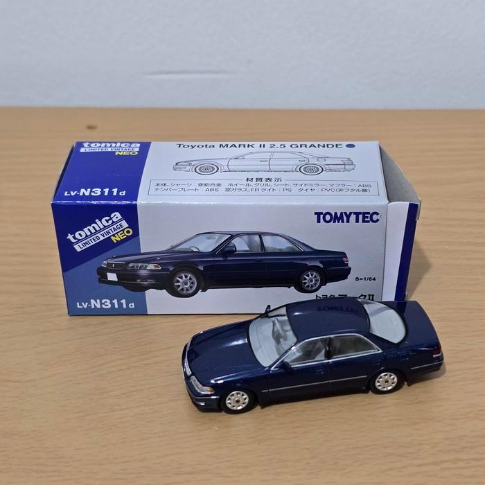 Hobby Koleksi Mobil Mainan Mini Scale 1/64 Diecast TLV Tomica Limited Vintage Neo Toyota Mark II Gra