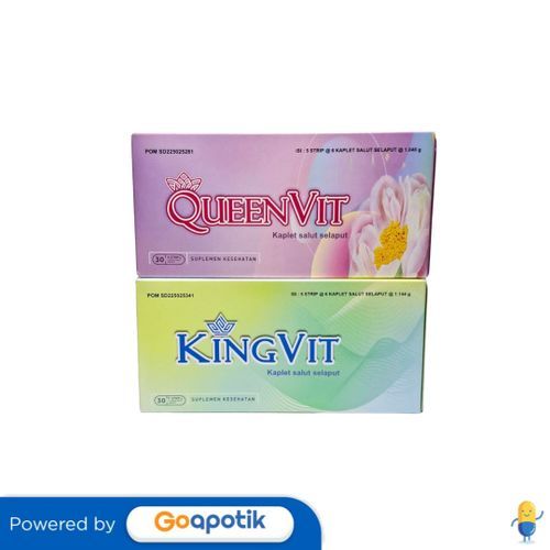 Queenvit Box Isi 30 Kaplet Dan Kingvit Box Isi 30 Kaplet