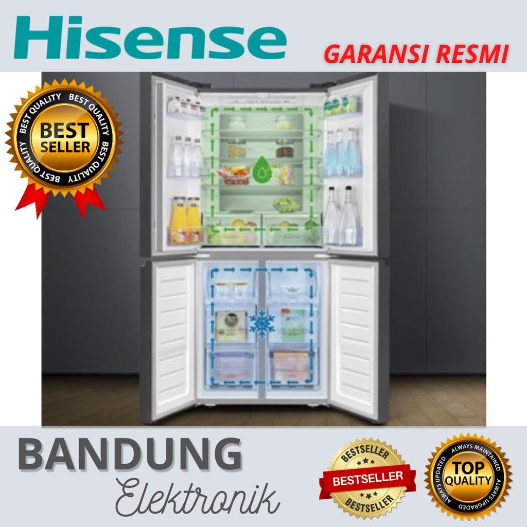 kulkas 4 pintu hisense RQ561N41WBU 432 liter