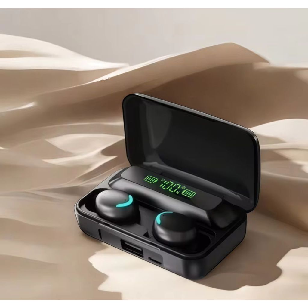 F9 TWS Bluetooth 5.0 Headset Wireless 8D Bass HiFi Earphone LED Display IPX7 Waterproof
