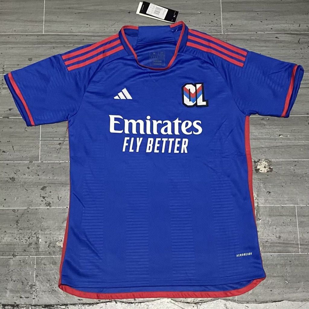 23-24 Lyon Home Jersey No. 10 Lacazette No. 6 Caqueret Lyon Jersey