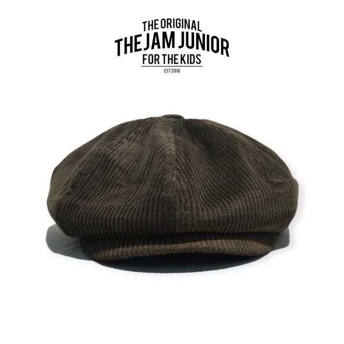 Thejam. for the kids Topi anak pria wanita | Newsboy cap kids corduroy | Topi kodok anak | topi pelu