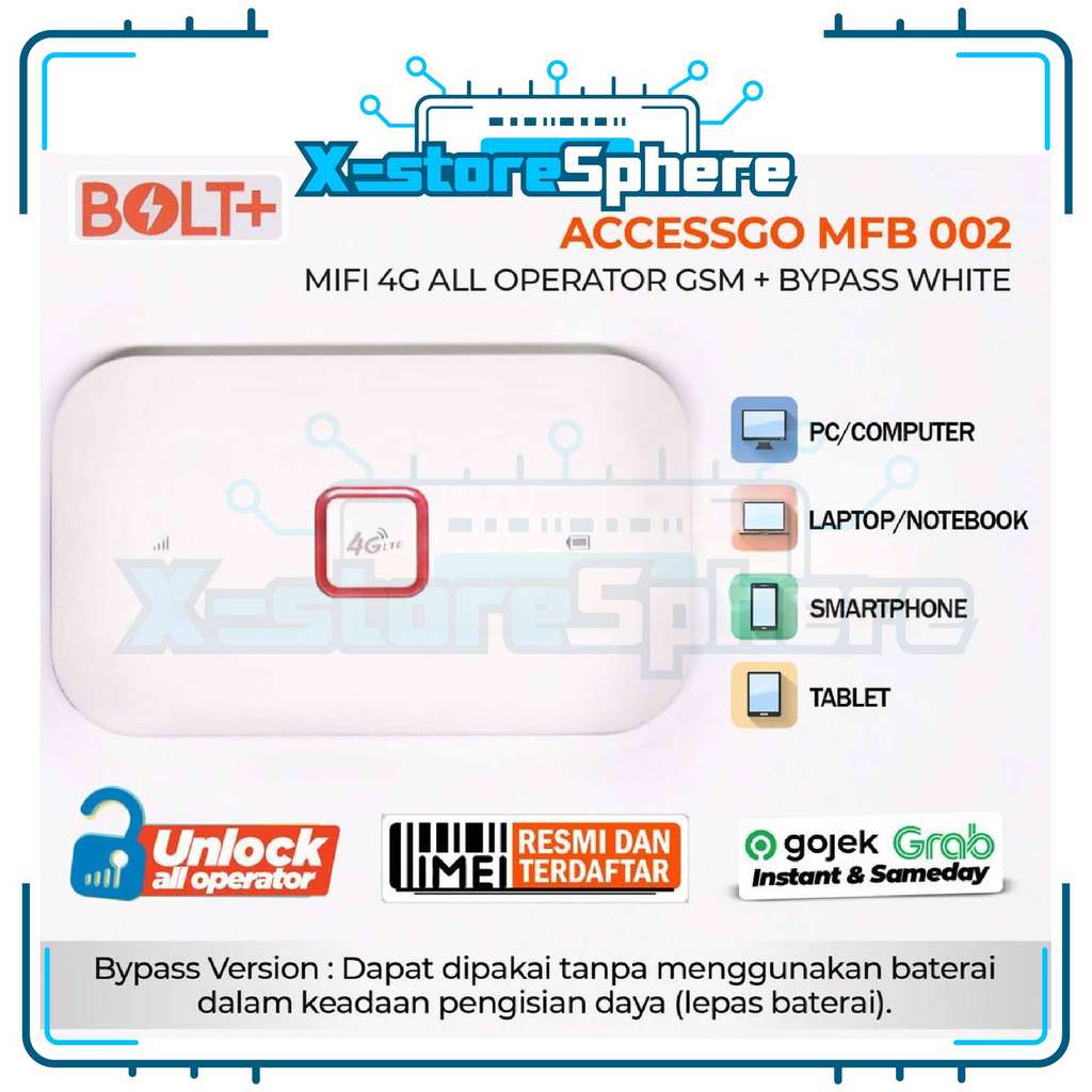 Mifi bolt 4g orginal baru + bypass