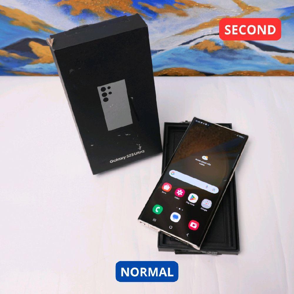 SAMSUNG S23 ULTRA 12/256 GB HP SECOND ORIGINAL SINAR MUTIARA CELL