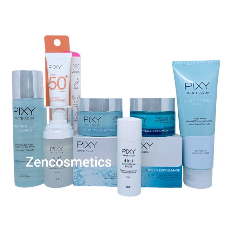 Paket Pixy Skincare Glow/ Pixy Cream White Aqua/ Cream Pixy White Aqua