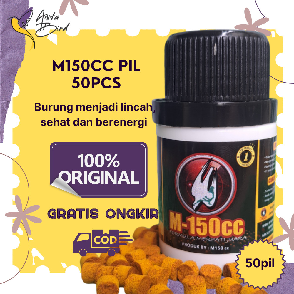 "M150CC PIL 50PCS" JAMU MERPATI JUARA MENAMBAH KECEPATAN DAN NAFAS BURUNG LEBIH PANJANG