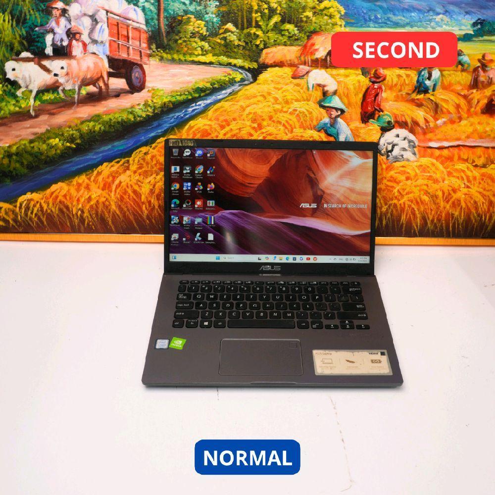 ASUS VIVOBOOK_ASUS LAPTOP X409FJ_A409FJ i7 8565U 8 GB (14") LAPTOP SECOND ORIGINAL SINAR MUTIARA CEL