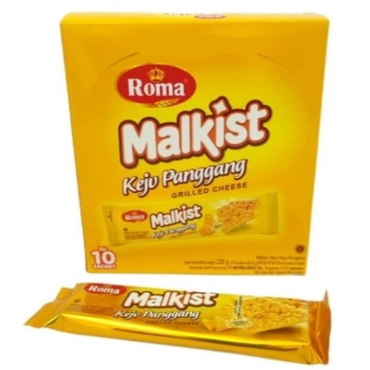 ROMA MALKIST KEJU PANGGANG / 1 BOX ISI 10 PCS