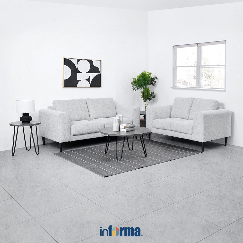 Informa Ashley Cavelia Set Sofa Fabric - Putih