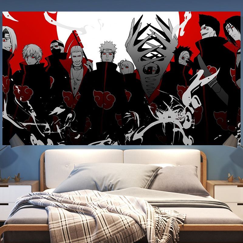 Kain Latar Belakang Anime Jepang Naruto Akatsuki Kain Gantung Kain Dinding Kain Kamar Asrama Dekoras