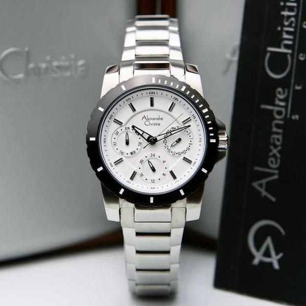 Jam Tangan Wanita Alexandre Christie 6141 AC6141BF AC 6141 | Original - Silver