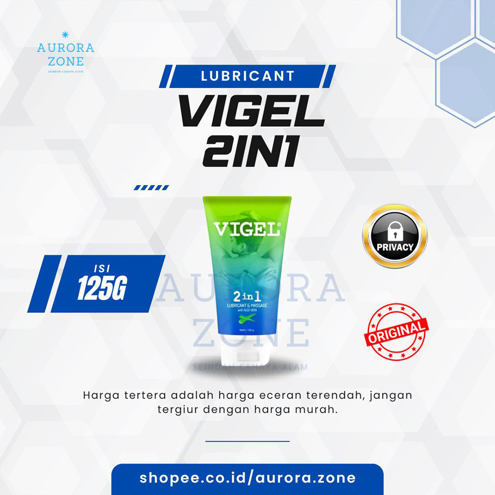 ALL READY STOCK Herba Prive - VIGEL 2IN1 LUBRICANT & MASSAGE WITH ALOE VERA - COD ARORA