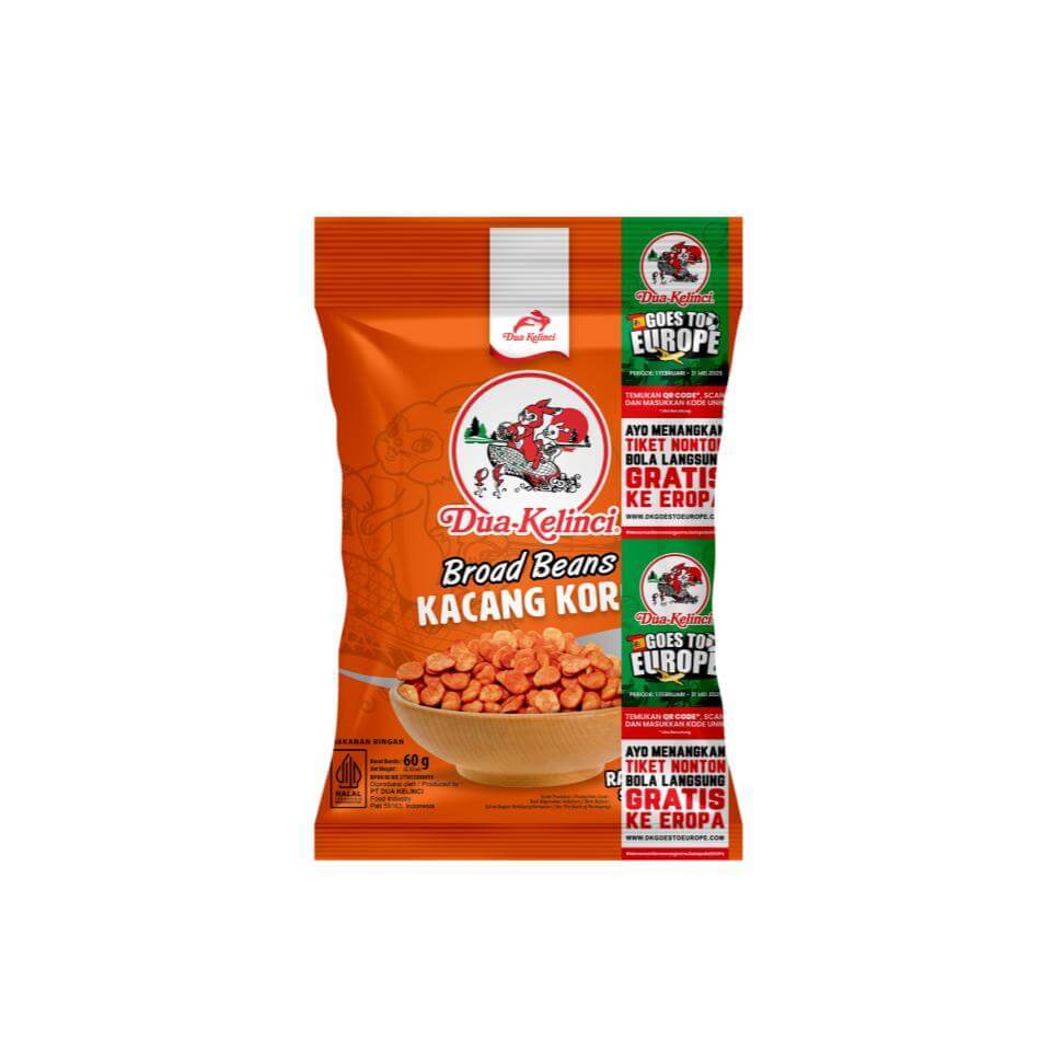 Dua Kelinci Kacang Koro Pedas 60 gr