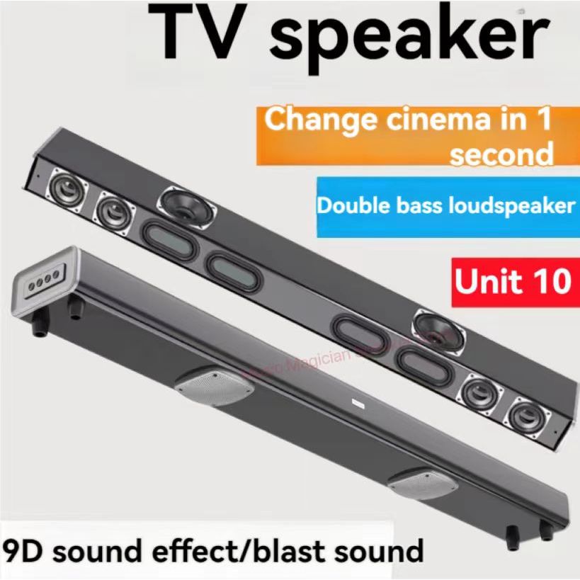 9D Stereo Sound Bar For TV 99cm Length Cinema Leval Eo Wall Bluetooth Speaker HDMI AUX U sk Home Wir