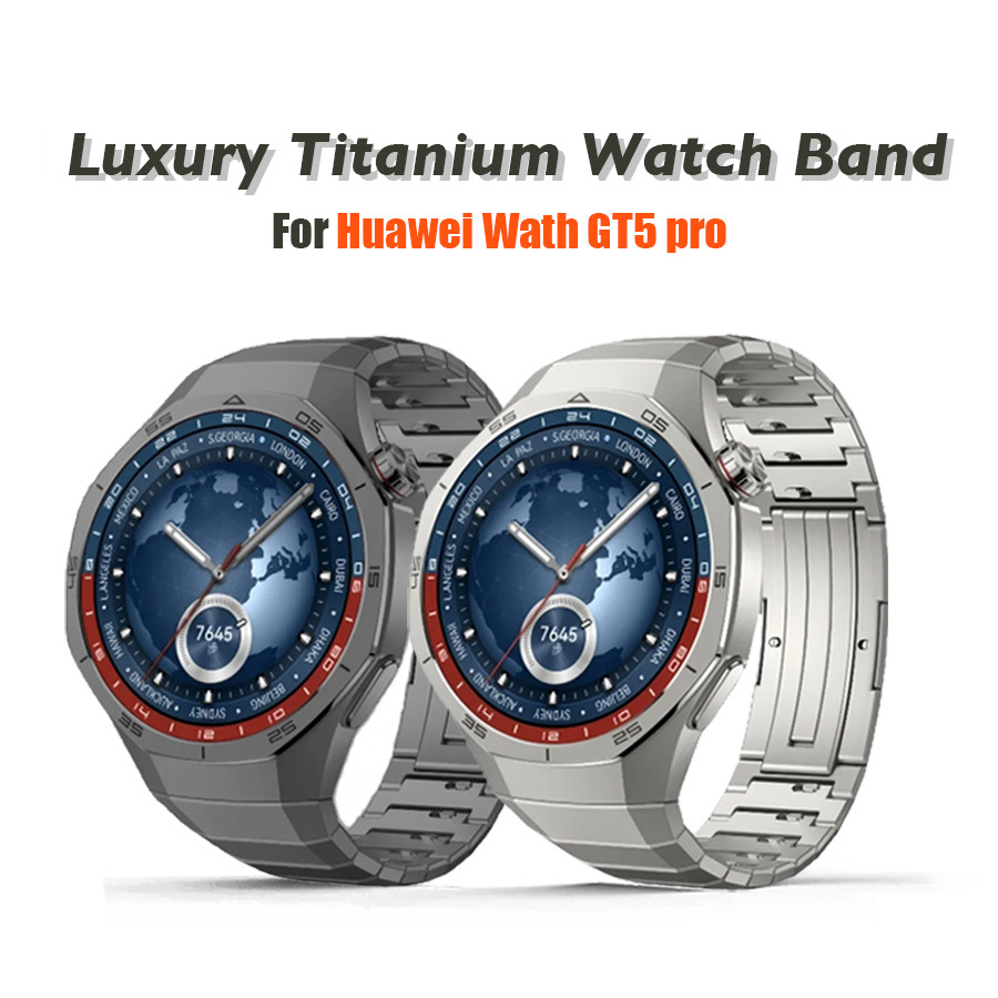 Original No Gaps Luxury Titanium Strap for Huawei Wat GT 5 Pro Metal Bracelet for Huawei Wat GT5 Pro