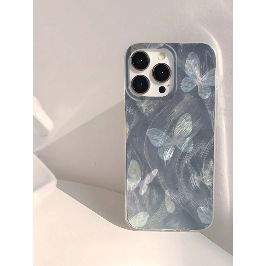 Casing ponsel Siluet Kupu-Kupu dalam Permainan Cahaya TPU iPhone 7/8 7 PLUS=8 PLUS 11 11 PRO 11 PRO 