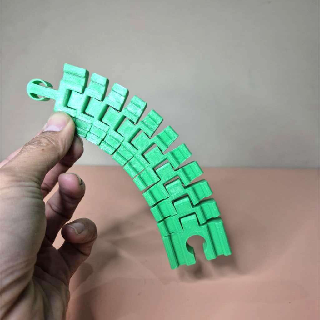 ZDANB89R Rel kereta fleksibel bisa lurus naik belok kompatibel track rel kayu bahan plastik ABS akse