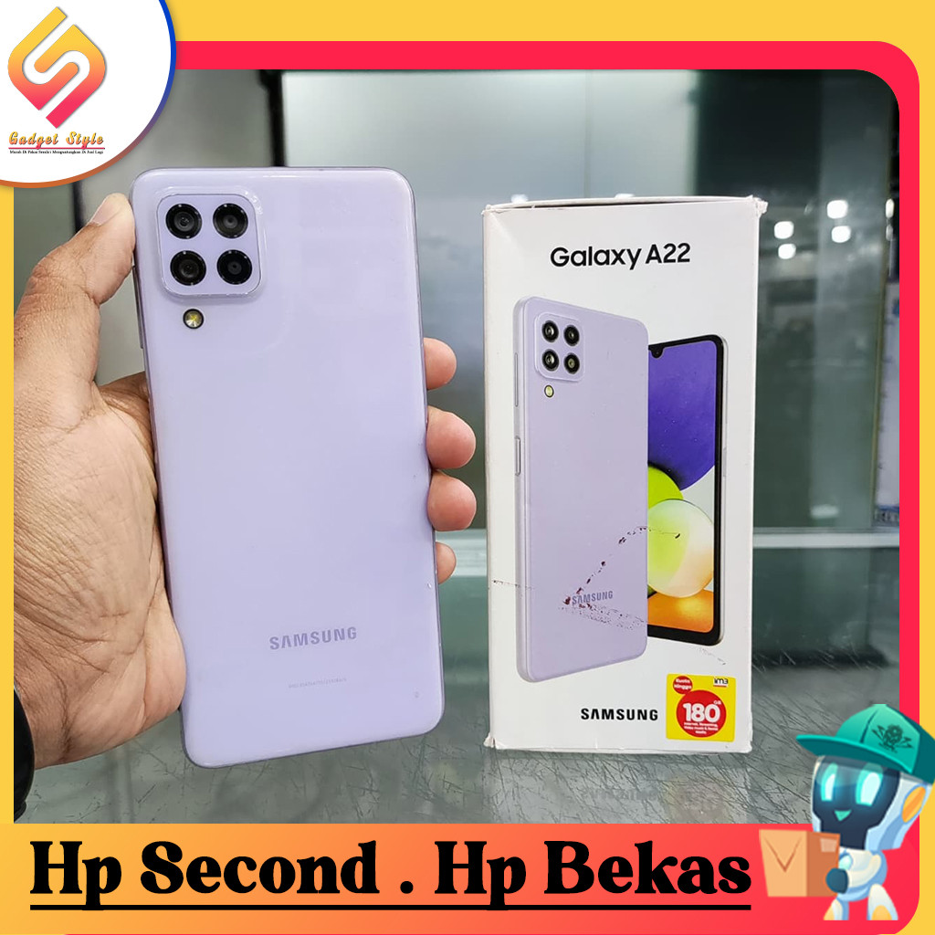 Samsung A22 4G | 5G Ram 6 Rom 128GB Second Resmi
