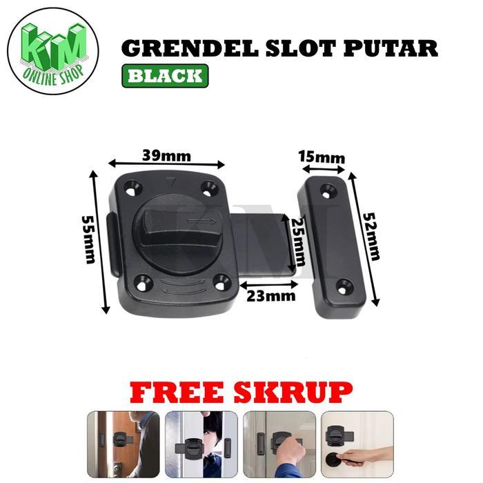 Grendel Pintu Kotak Bolak Balik Kecil Pintu Putar Kunci Slot Jendela Selot Pintu Rumah Slot Kunci Pi