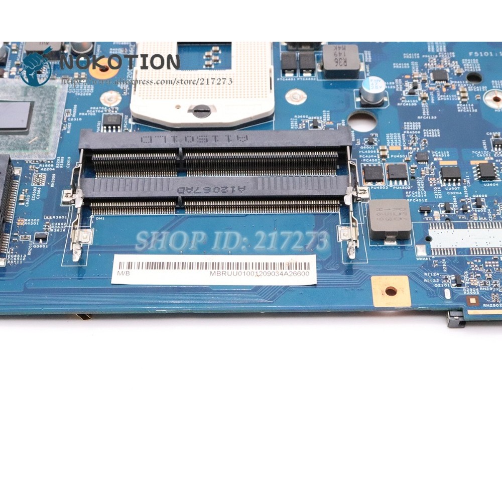NOKOTION For Acer aspire 4752G Laptop Motherboard MBRUU01001 48.4IQ01.041 HM65 DDR3 GT630M 1GB GPU