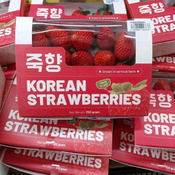 Strawberry Korea  Fresh Premium | Buah Strawberry Korea 250g | 1 Pack