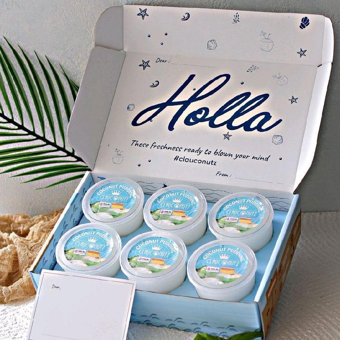 Coconut Pudding Cup  | Pudding Jelly Kelapa Isi 6 Cup Special  | 1 Box