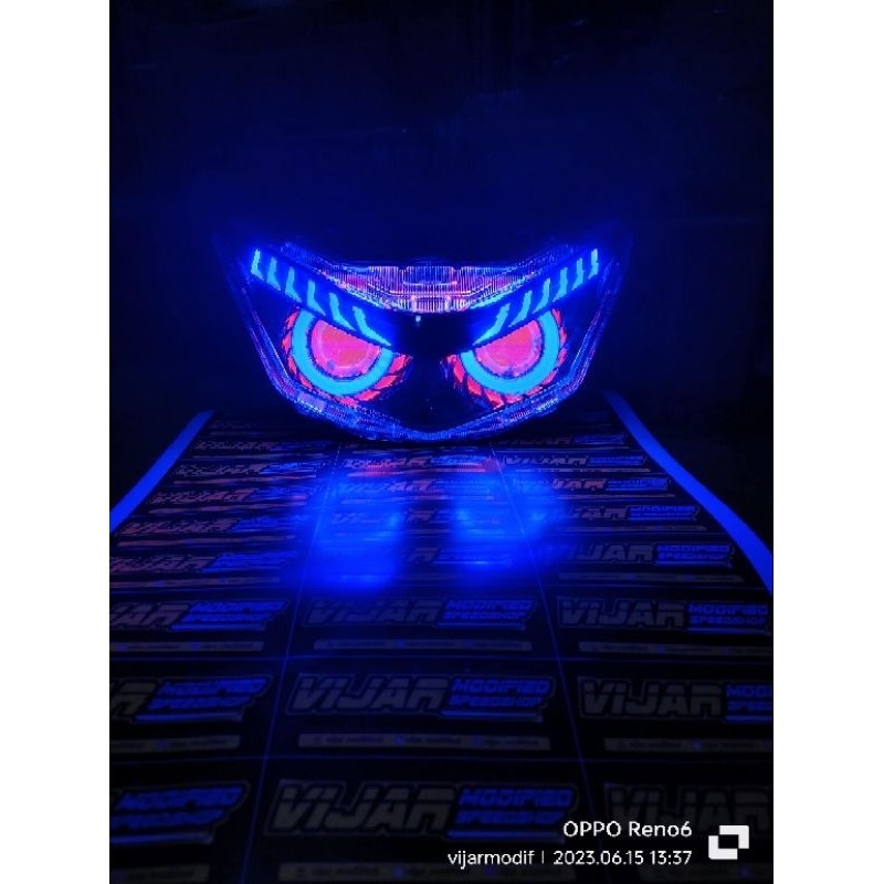 (ORIGINAL) (PNP) Proji beat deluxe/headlamp beat LED 2020-2023/reflektor beat deluxe custom proji/re