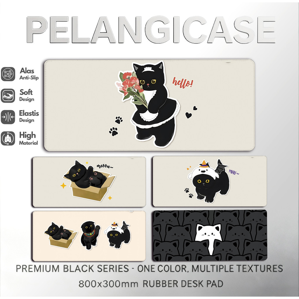 PelangiCase Oversized Desk Mat Gaming Mousepad Anime Cartoon Karet Custom Aesthetic