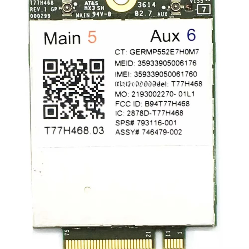 Wireless For HP elitebook 745 840 850 LT4211 Gobi5000 4G LTEEVDOHSPA+GSMGPRSEDGE WWAN Module Card 79
