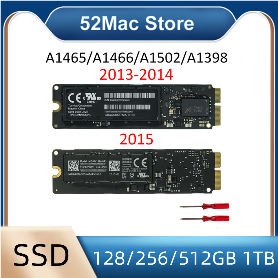 Genuine 128/256/512GB 1TB 1T SSD Flash Solid State Drives for Apple MacBook Pro Retina/Air A1398 A15