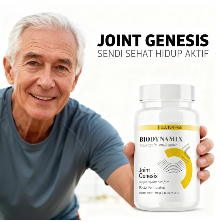 Biodynamix Joint Genesis - Kapsul Asam Hyaluronic untuk Kesehatan Sendi & Tulang, 30 Kapsul, Gluten 
