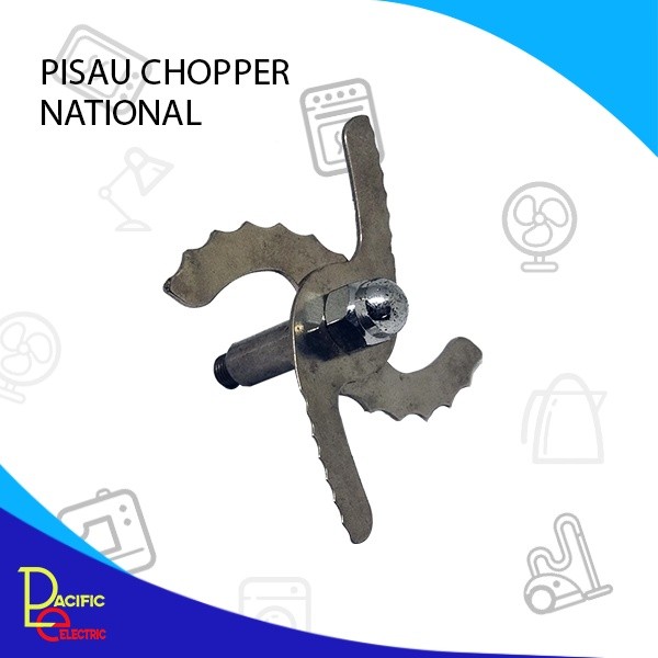 PISAU CHOPPER NATIONAL PISAU BLENDER EMPAT MATA PISAU NATIONAL CHOPPER STAINLESS