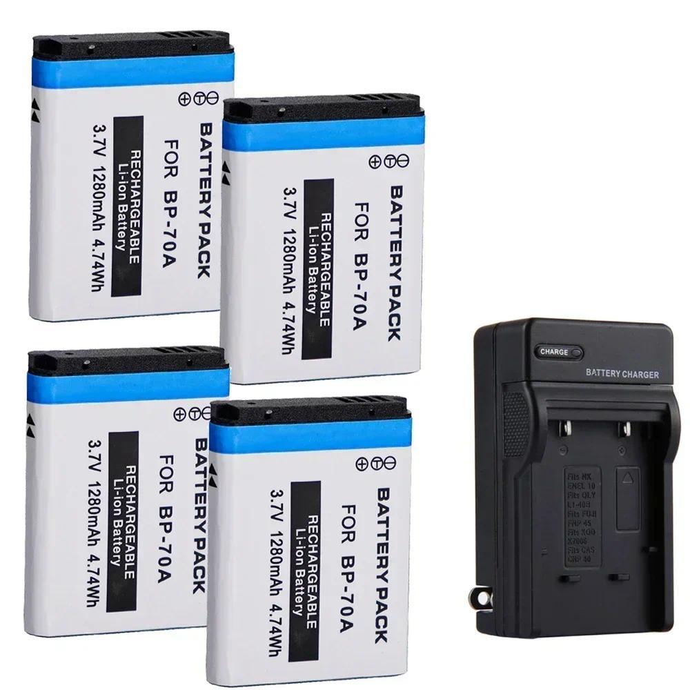BP70A 37V 1280mAH Battery Suitable for Samsung Cameras ES65 ES70 ES75 ES80 PL80 PL90 PL110 PL20 PL12
