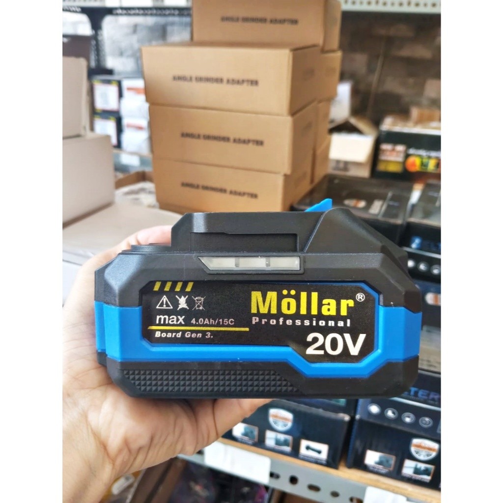 Baterai Cordless MOLLAR 20V 4.0Ah GEN III Original – Battery 20Volt LXT Standar Socket Universal JD
