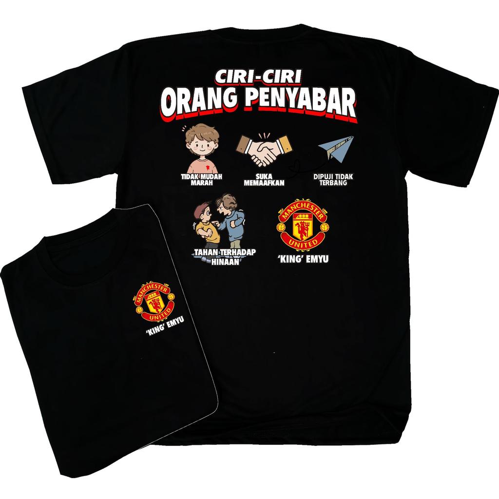 Tshirt CIRI CIRI ORANG PENYABAR-KING MU Cocok Pria Wanita