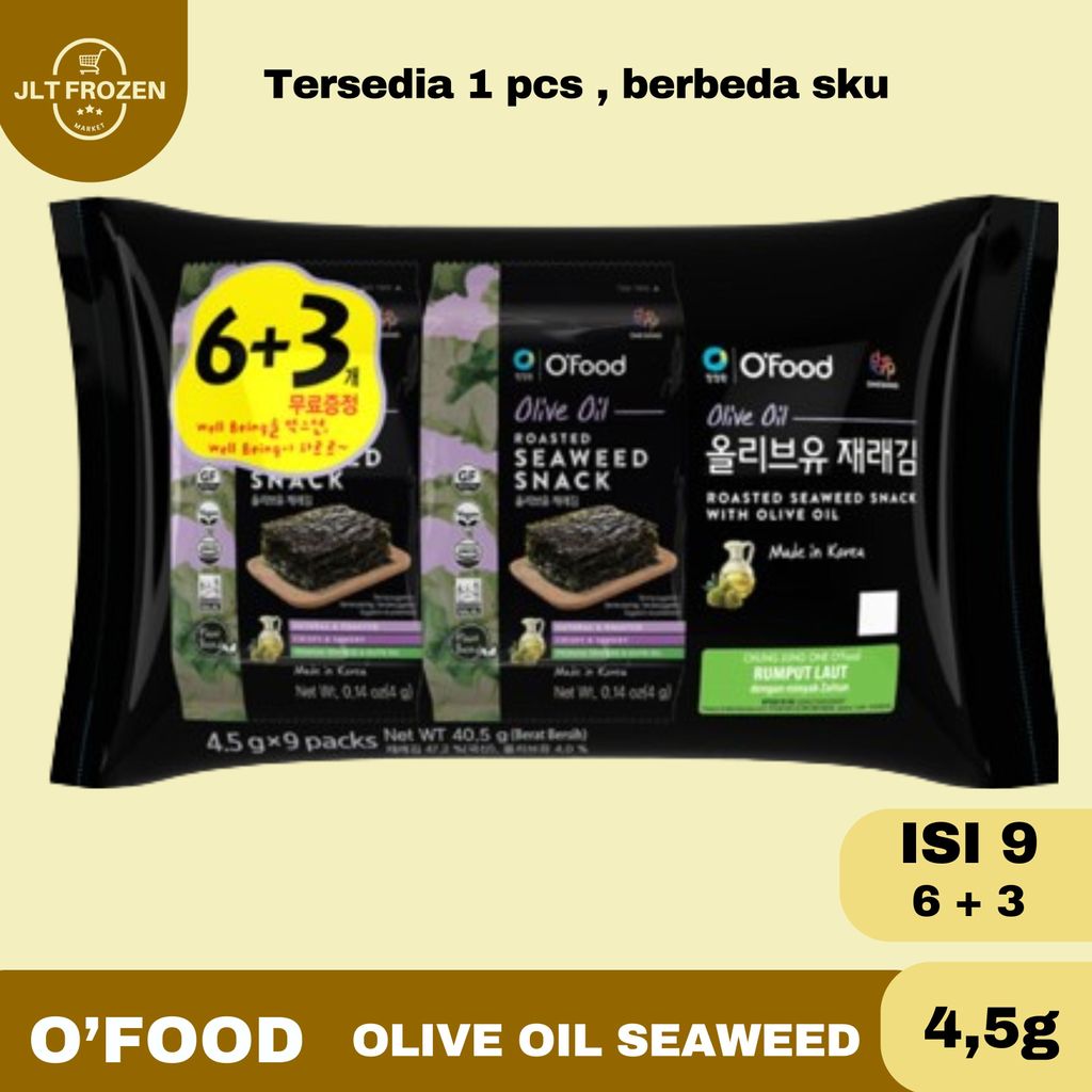 Daesang Chung Jung One Roasted Seaweed Snack Olive Oil / Rumput Laut Panggang Dengan Minyak Zaitun [