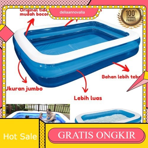 KOLAM RENANG ANAK/KOLAM MANDI BAYI KOTAK 3 SUSUN