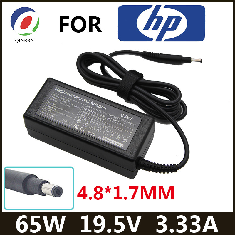 19.5V 3.33A 4.8*1.7mm 65W AC Laptop Power Adapter arger For HP ENVY 4 6 TPN-C102 Q113 Q115 G7000 COM