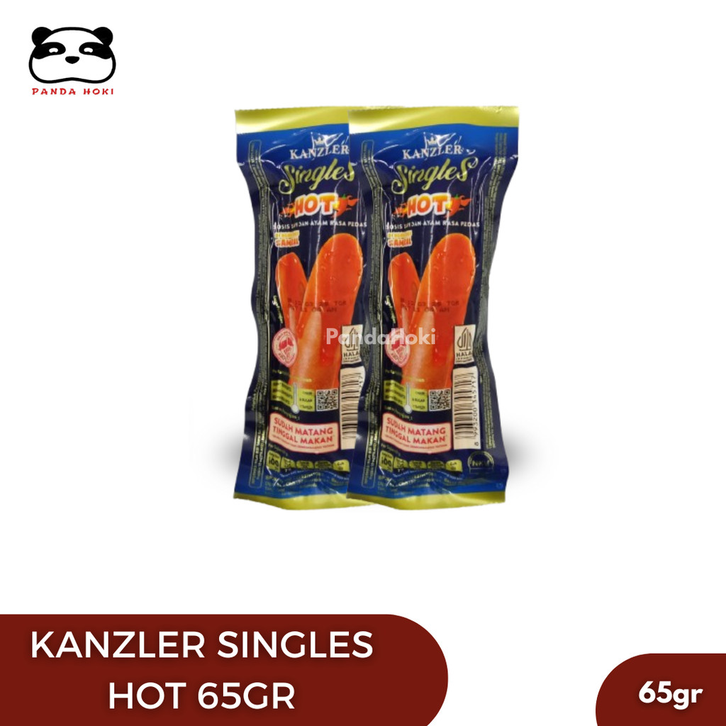 Kanzler Singles Sosis Hot  1 Box isi 10pcs