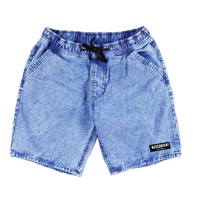 MAX COMPANY Boardshort Washed Helium Blue Celana Pendek Jeans