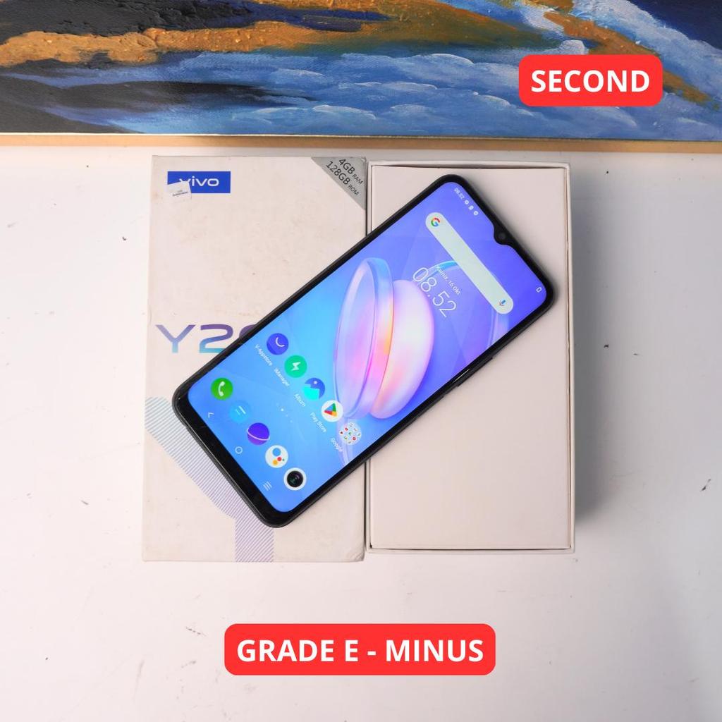 VIVO Y20S  (G) 4/128 GB GRADE E - MINUS HP SECOND ORIGINAL SINAR MUTIARA CELL