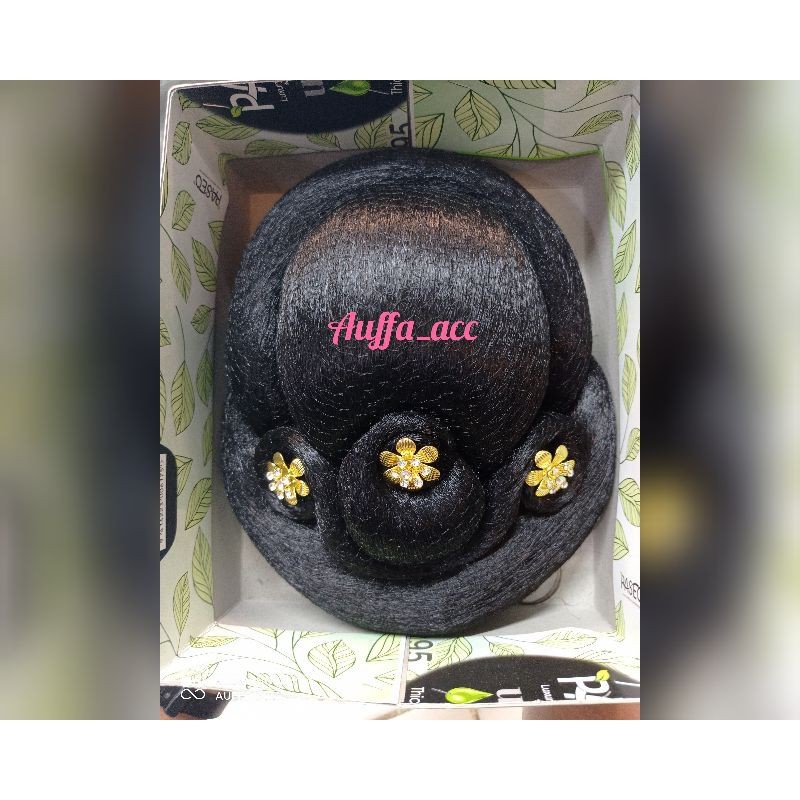 sanggul modern /konde oval modern + tusuk konde