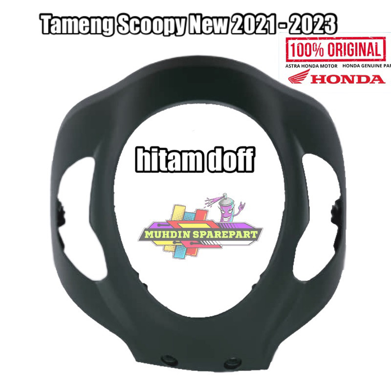 Tameng panel body depan scoopy new K2F 2021-2022-2023 Hitam doff original