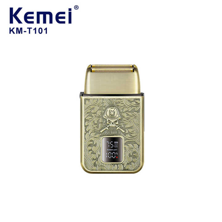 [BISA INSTANT] Kemei KM-T101 Mini Shaver 8500RPM 1200MAH Cukur Kumis Jenggot KMT101 T101