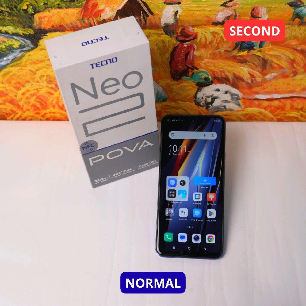 TECNO POVA NEO 2 4/128 GB HP SECOND ORIGINAL SINAR MUTIARA CELL